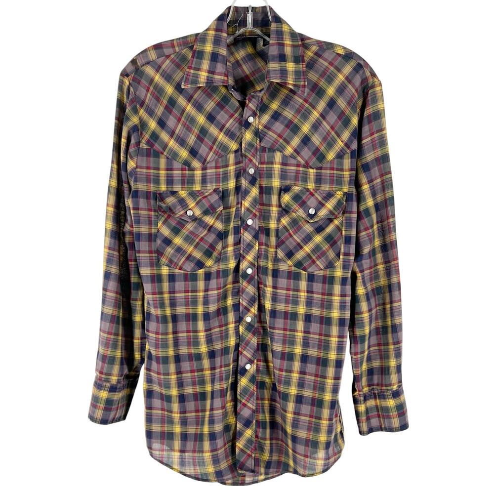 90s Pearl Snap Western Shirt 1990s Vintage
